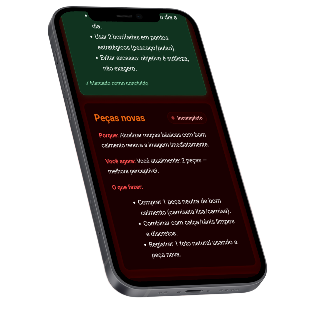 Mapa de Sinais do DECODE exibindo leitura dos sinais dela